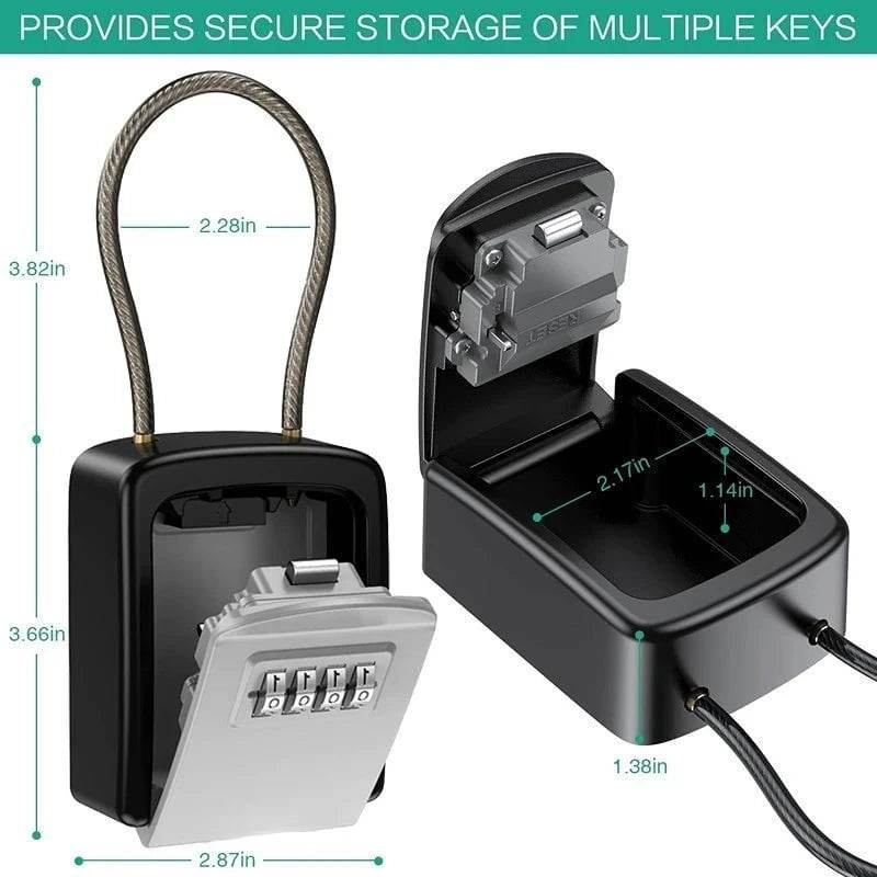 Keyless Wall Mount Lock Box for Home & Security - Nic's Electronics