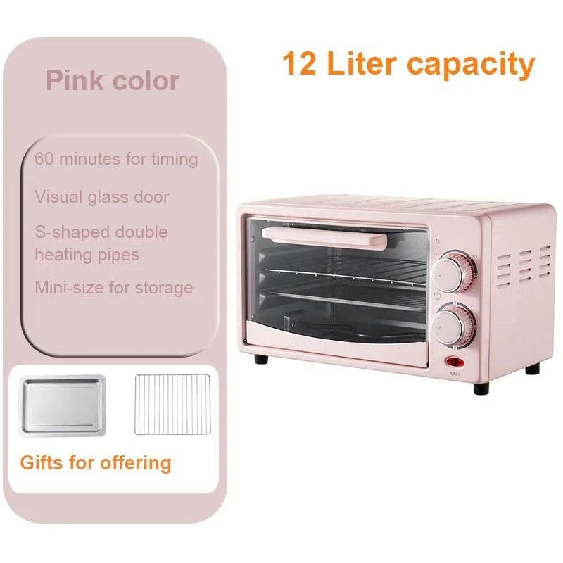 12L Mini Electric Oven for Baking & Roasting - Nic's Electronics