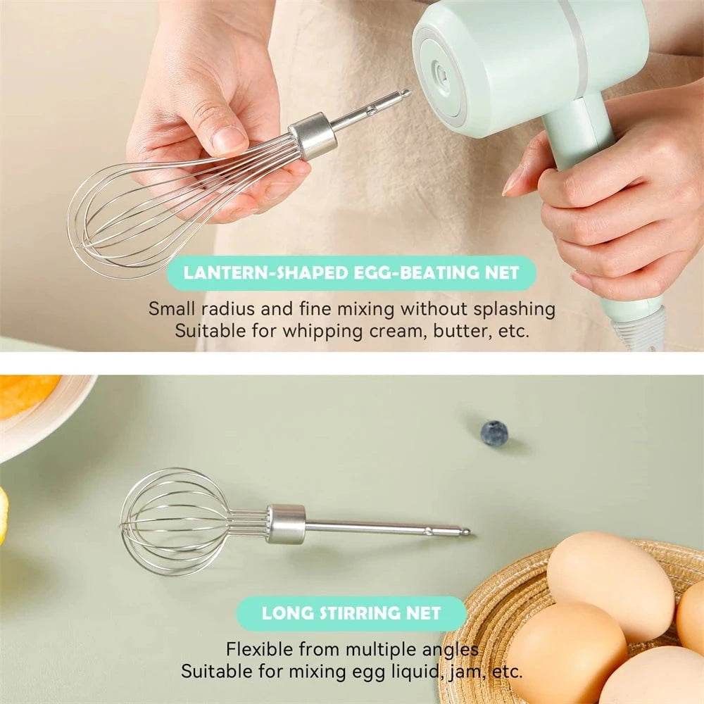 Portable Hand Mixer Set with Blender, Frother & Beater - Nic's Electronics