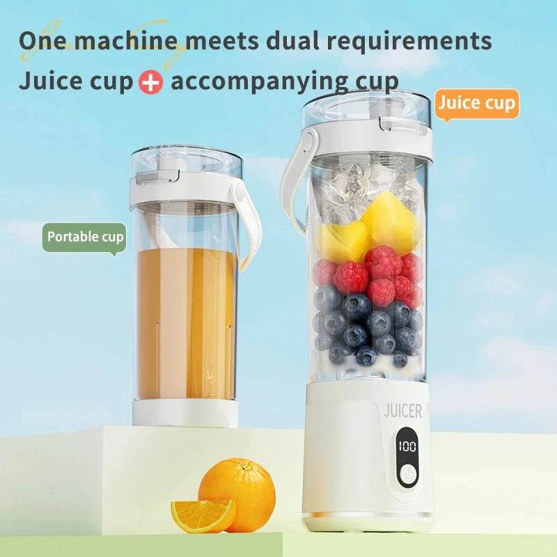 600ml Portable Blender with 12 Blades & USB Rechargeable - Nic's Electronics