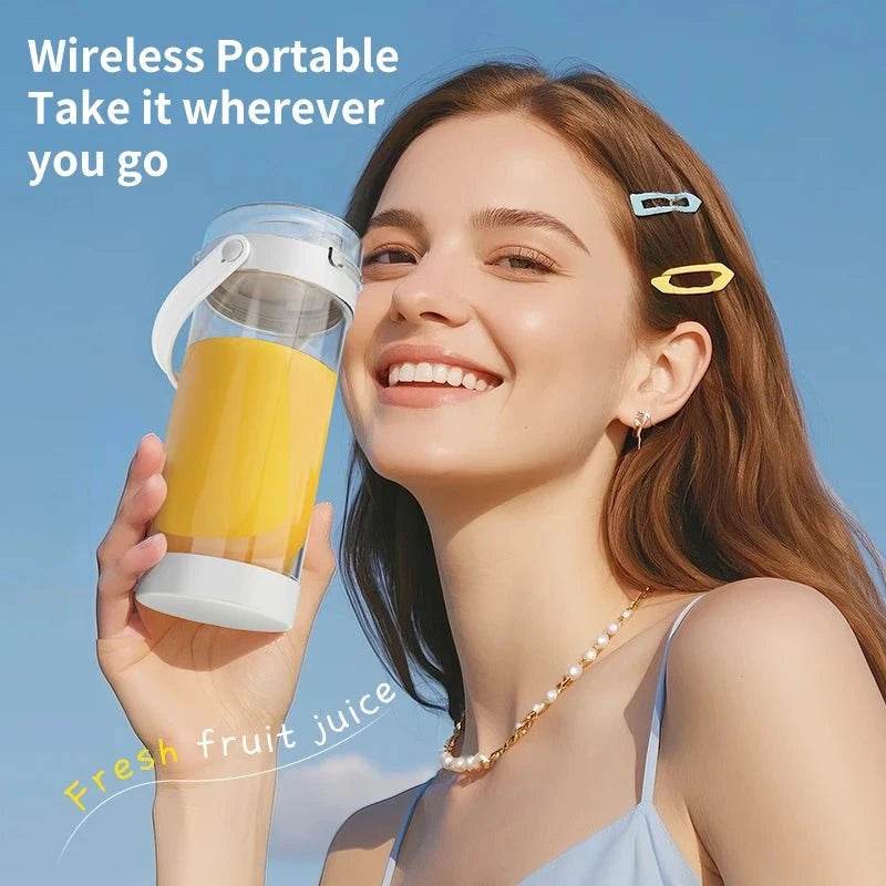 600ml Portable Blender with 12 Blades & USB Rechargeable - Nic's Electronics