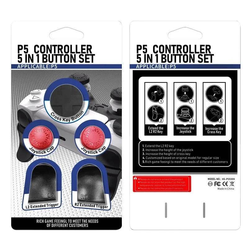 PS5 Accessory Kit – Thumb Grips, Trigger Extenders & D-Pad for DualSense - Nic's Electronics