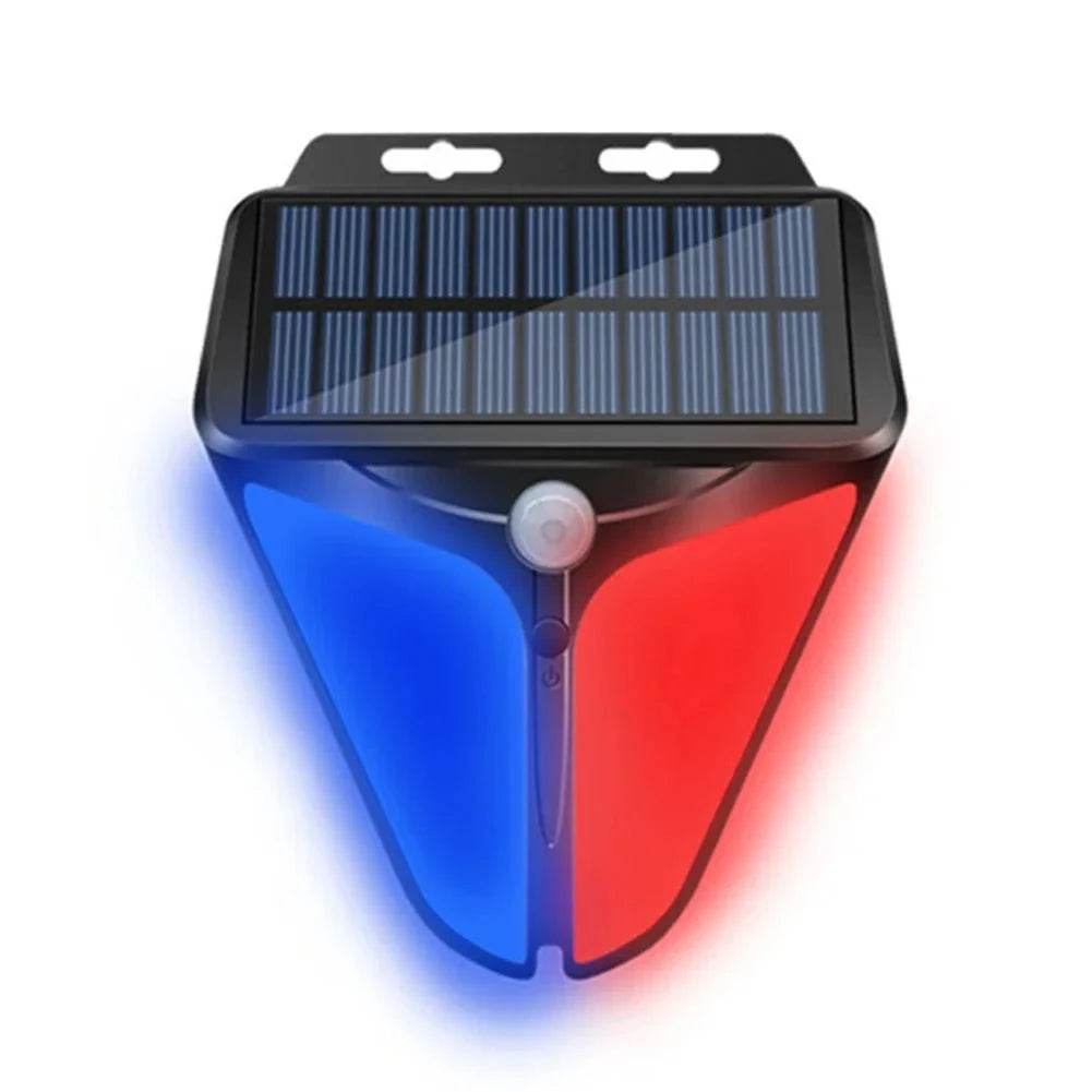 Wireless Solar-Powered Alarm Siren with Strobe Light - Nic's Electronics