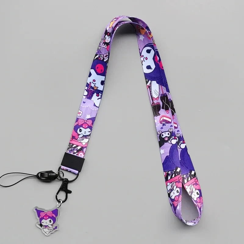 Nic's Electronics saniro characters01 / >40cm Cute Sanrio Characters Cosplay Accessories Cartoon Neck Strap Lanyard with Phone Strap and Card Holder