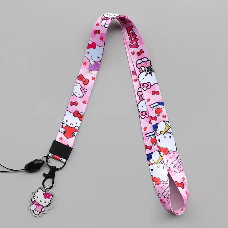 Nic's Electronics saniro characters02 / >40cm Cute Sanrio Characters Cosplay Accessories Cartoon Neck Strap Lanyard with Phone Strap and Card Holder