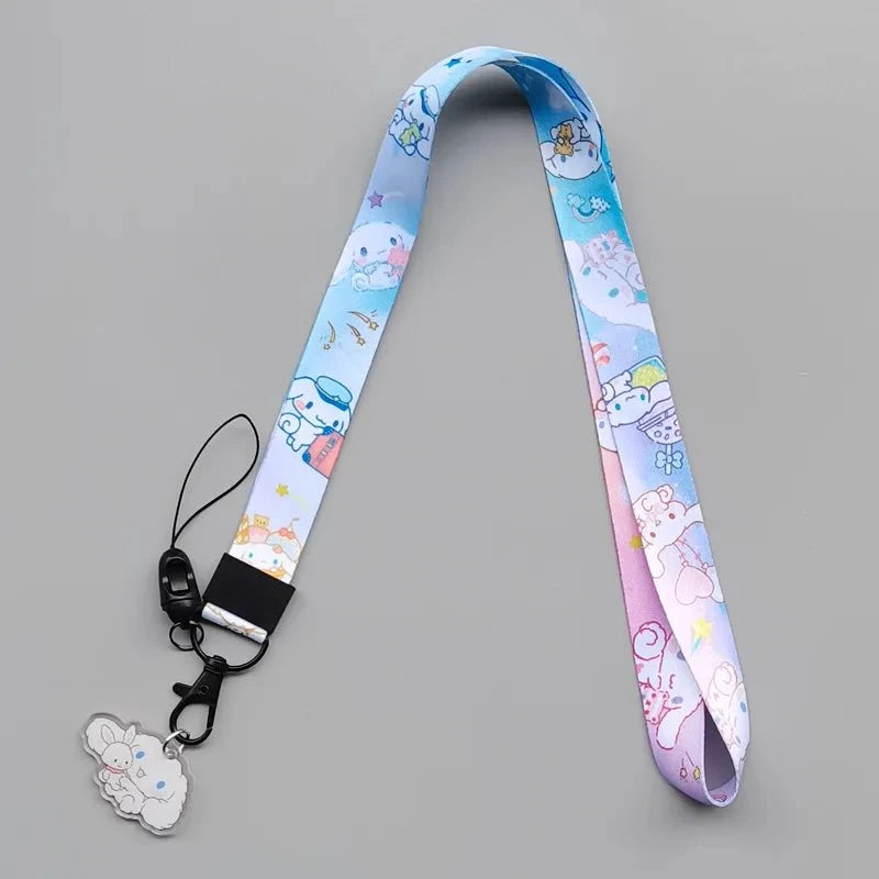 Nic's Electronics saniro characters05 / >40cm Cute Sanrio Characters Cosplay Accessories Cartoon Neck Strap Lanyard with Phone Strap and Card Holder