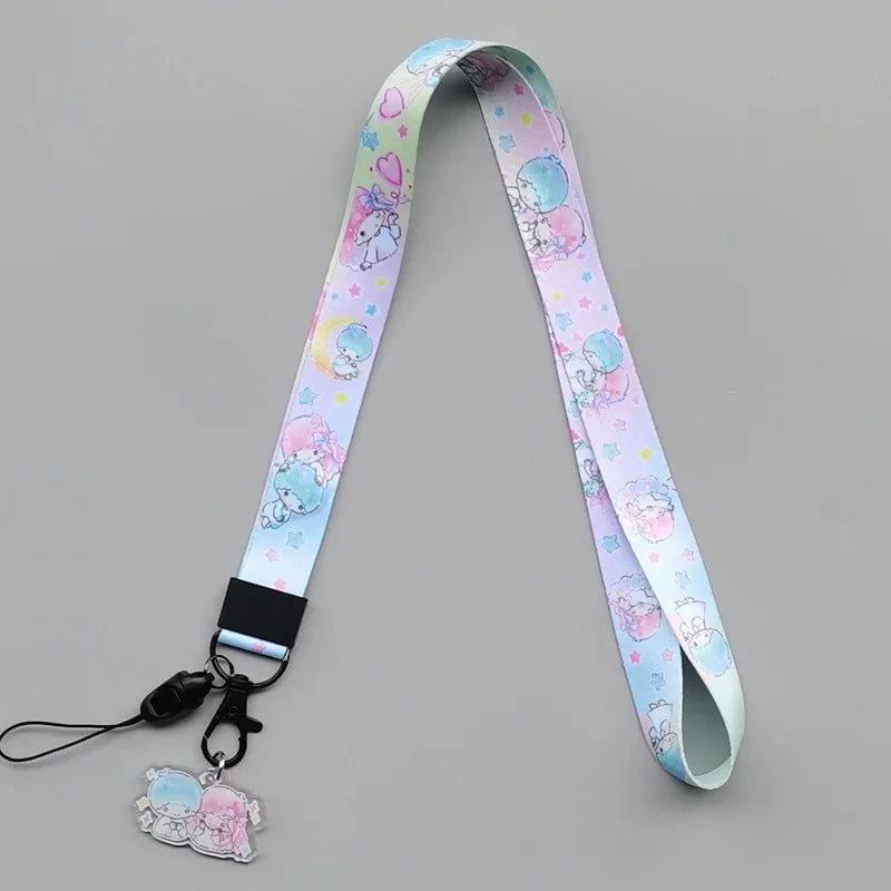 Nic's Electronics saniro characters07 / >40cm Cute Sanrio Characters Cosplay Accessories Cartoon Neck Strap Lanyard with Phone Strap and Card Holder