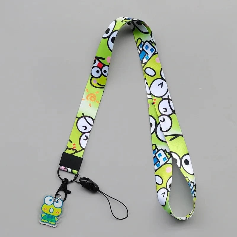 Nic's Electronics saniro characters08 / >40cm Cute Sanrio Characters Cosplay Accessories Cartoon Neck Strap Lanyard with Phone Strap and Card Holder