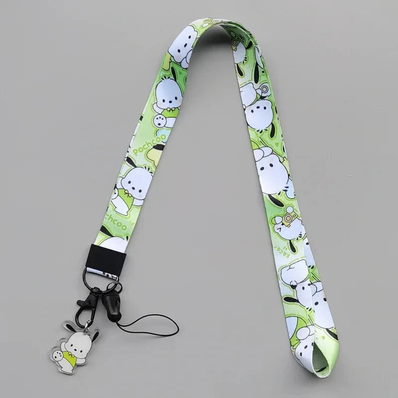 Nic's Electronics saniro characters10 / >40cm Cute Sanrio Characters Cosplay Accessories Cartoon Neck Strap Lanyard with Phone Strap and Card Holder