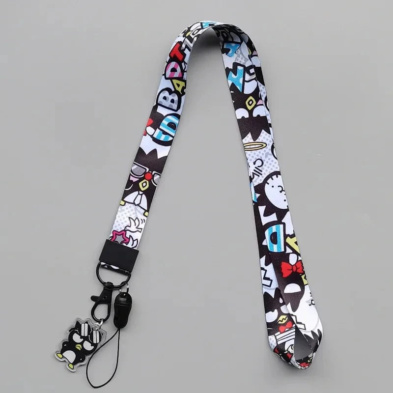 Nic's Electronics saniro characters11 / >40cm Cute Sanrio Characters Cosplay Accessories Cartoon Neck Strap Lanyard with Phone Strap and Card Holder