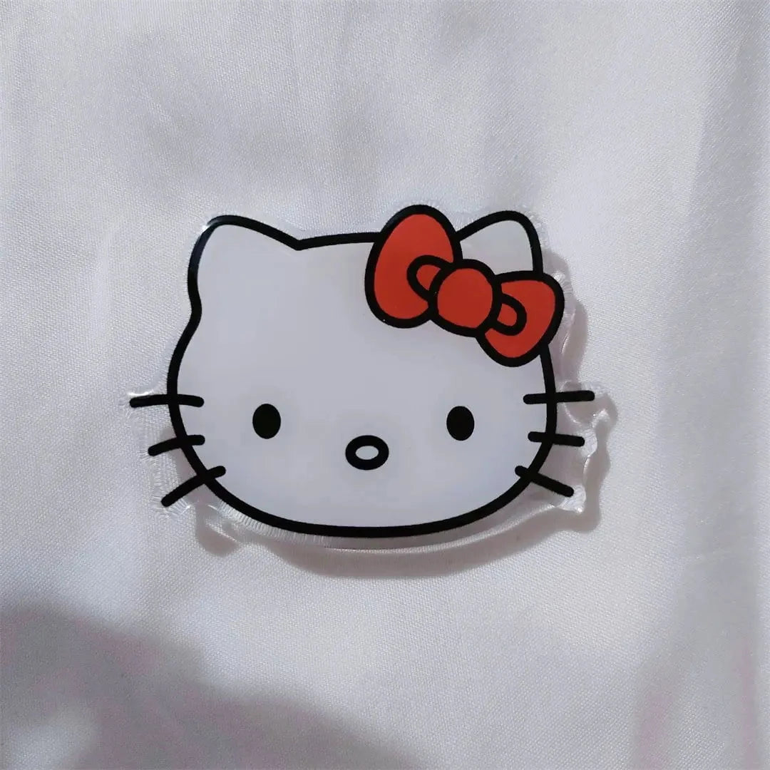 Nic's Electronics Sanrio Mobile Phone Bracket Cute Hello Kitty Kuromi Melody Telescopic Folding Paste Finger Buckle Iphone Accessories Gift
