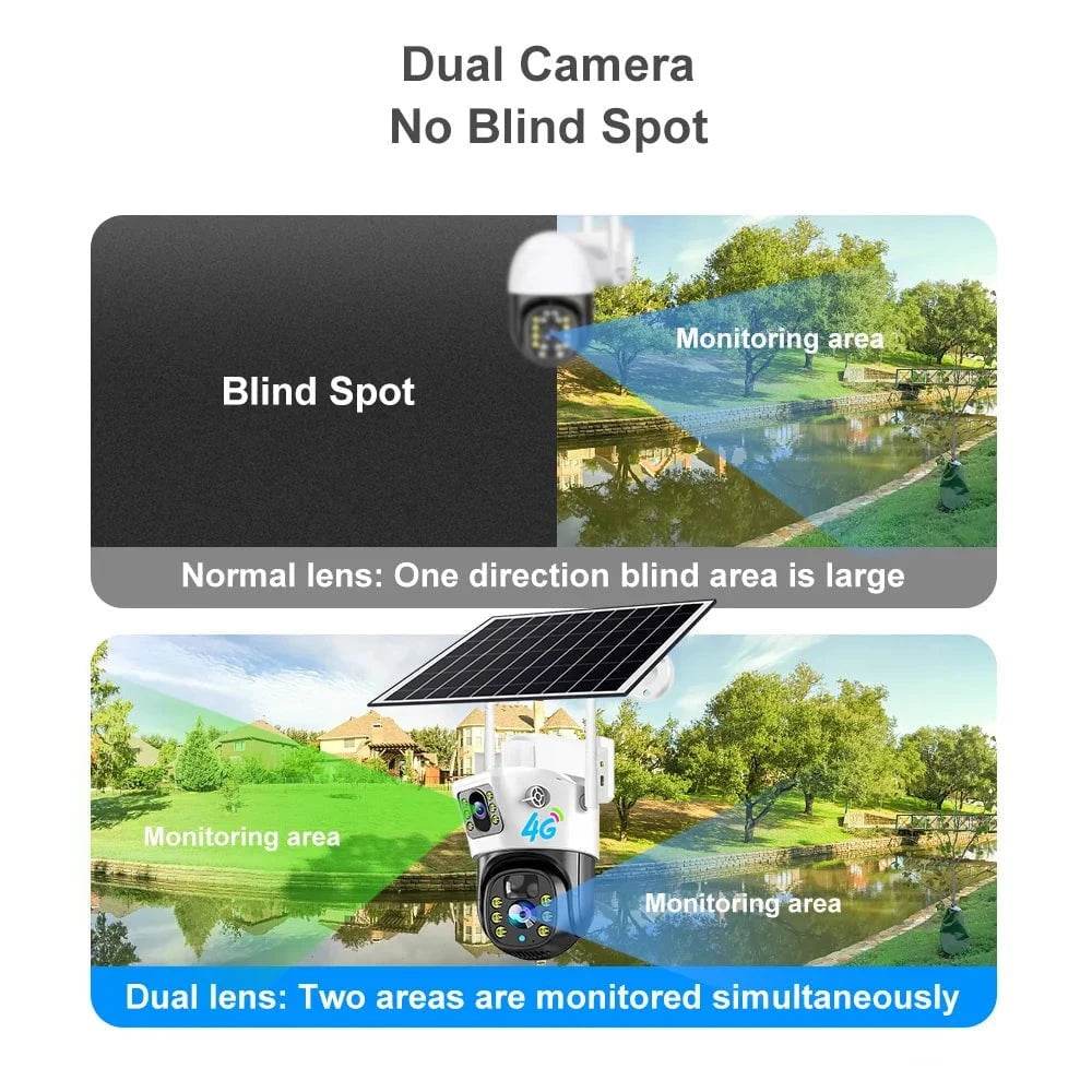 V380 Pro 4G Solar Security Camera with PIR Human Detect - Nic's Electronics