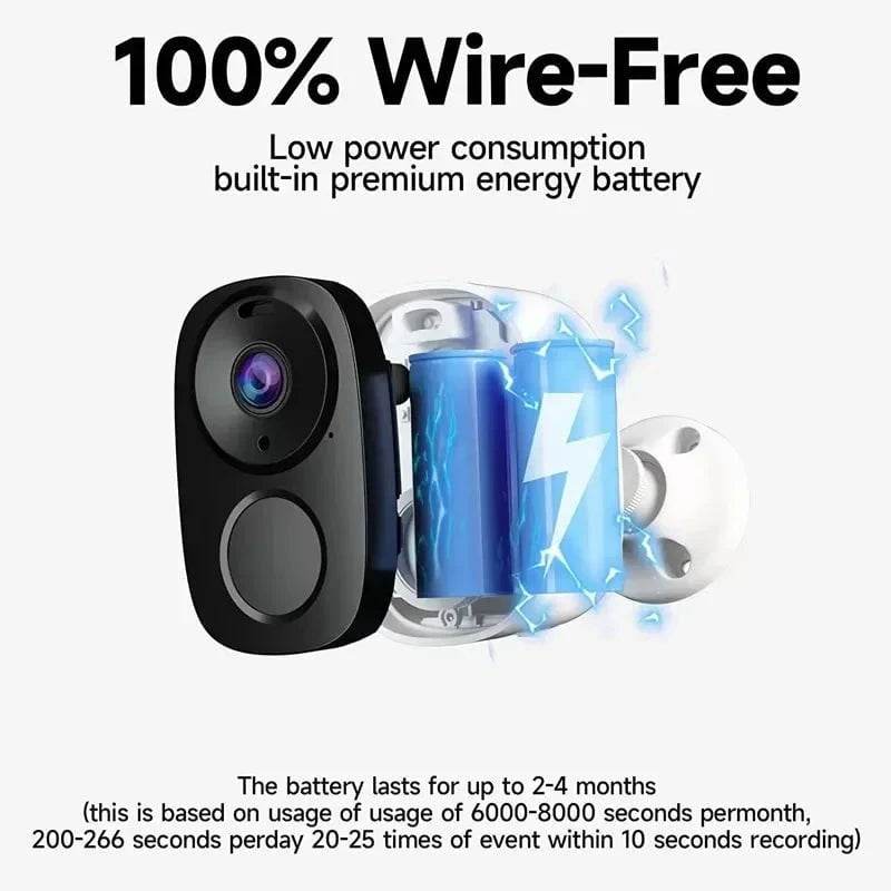 2K 3MP Wireless Outdoor Security Camera with Spotlight & Siren - Nic's Electronics