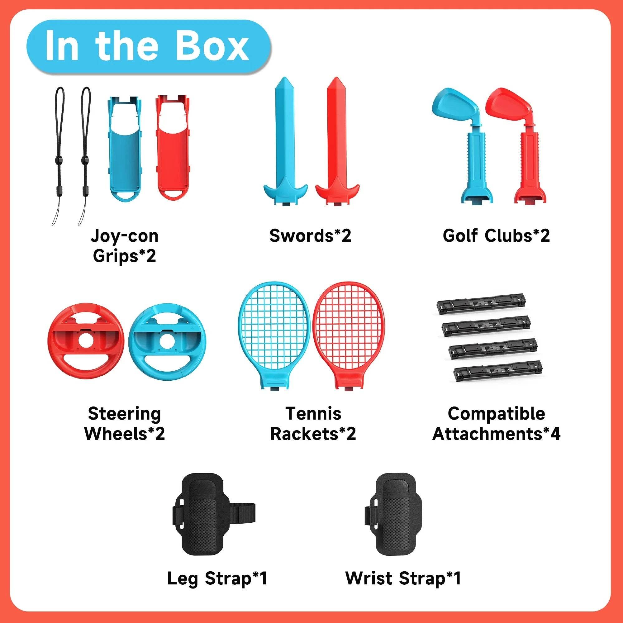 10-in-1 Switch 2 Sports Accessories Bundle - Nic's Electronics