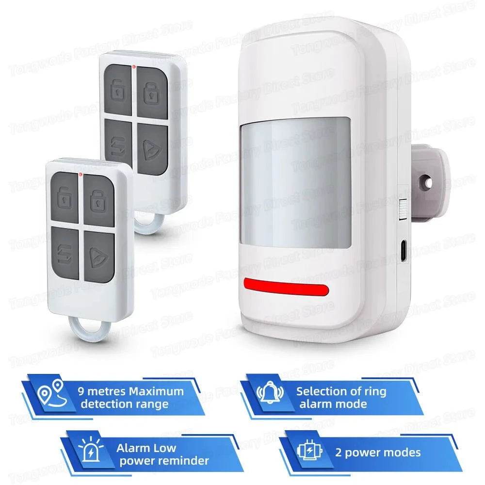 Wireless Motion Sensor Alarm with Remote Control - Nic's Electronics