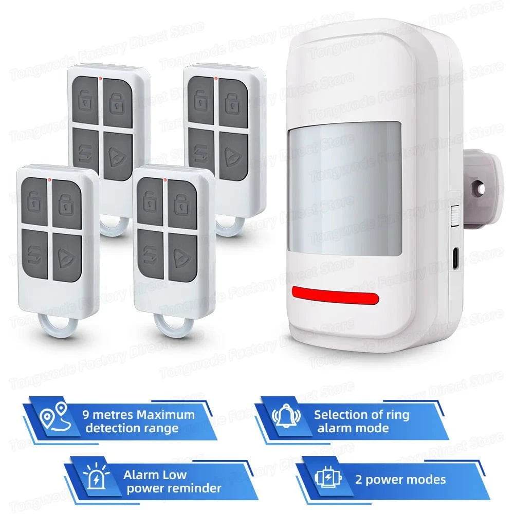Wireless Motion Sensor Alarm with Remote Control - Nic's Electronics