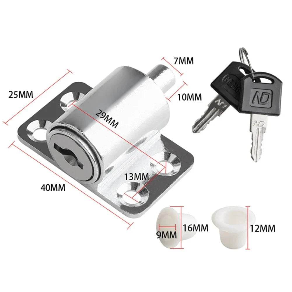 Childproof Sliding Door Locks with Keys - Nic's Electronics