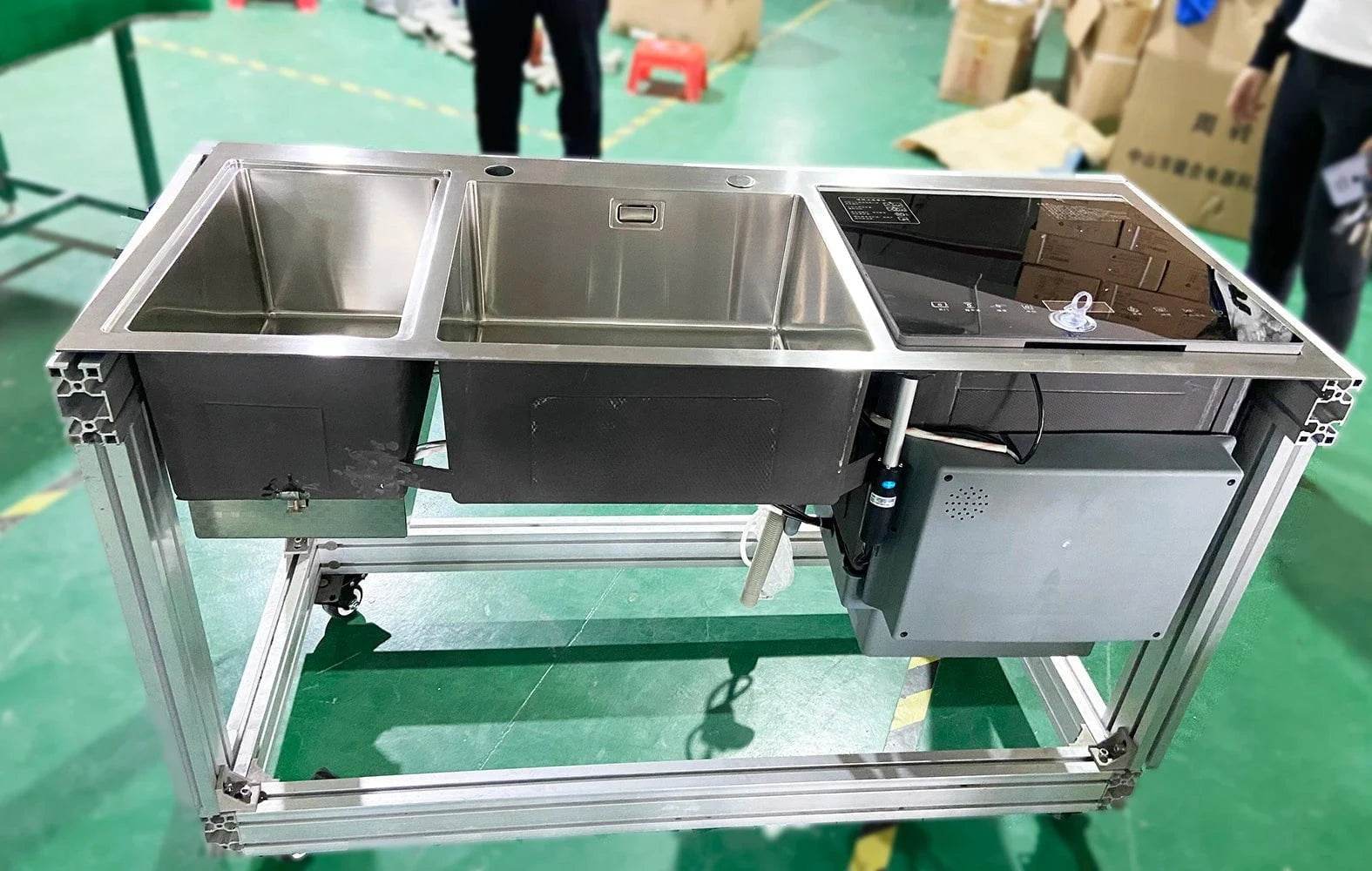 Integrated Sink Dishwasher with Ultrasonic Water Spray - Nic's Electronics