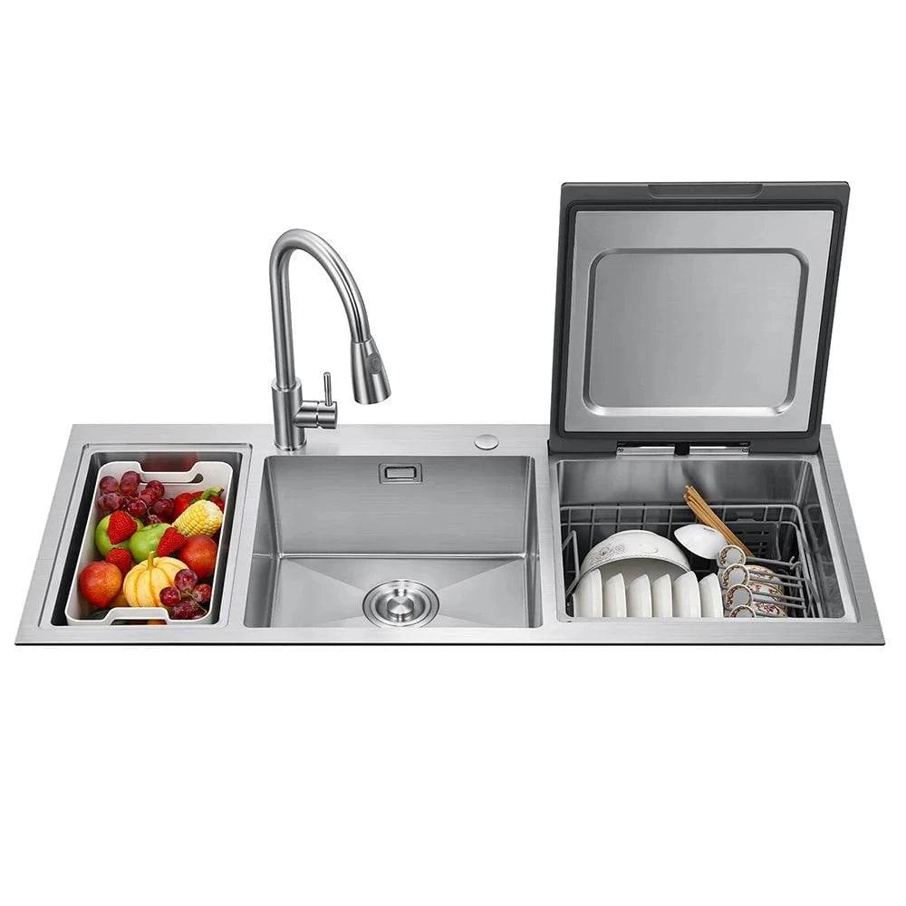 Integrated Sink Dishwasher with Ultrasonic Water Spray - Nic's Electronics