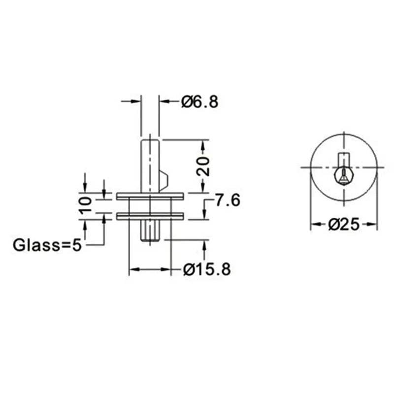 Sliding Glass Showcase Lock for Cabinets & Displays - Nic's Electronics