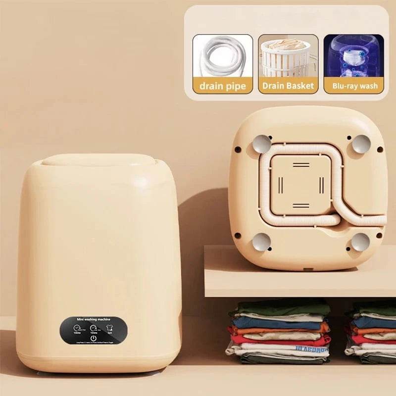 Mini Portable Washing Machine with Spin Dryer - Nic's Electronics