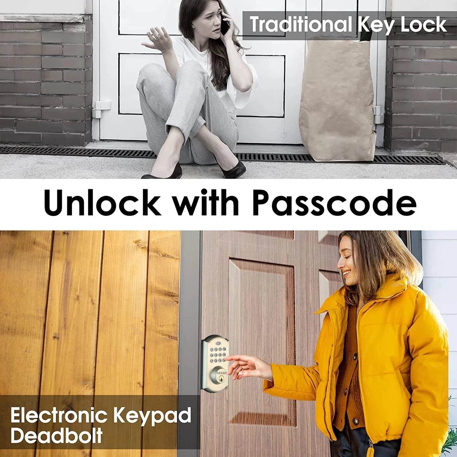 Keyless Entry Door Lock with Keypad & Auto-Lock - Nic's Electronics