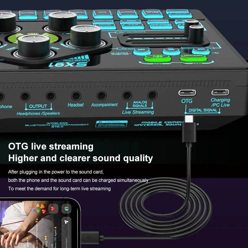 Professional Audio Mixing Console with Microphone Amplifier - Nic's Electronics