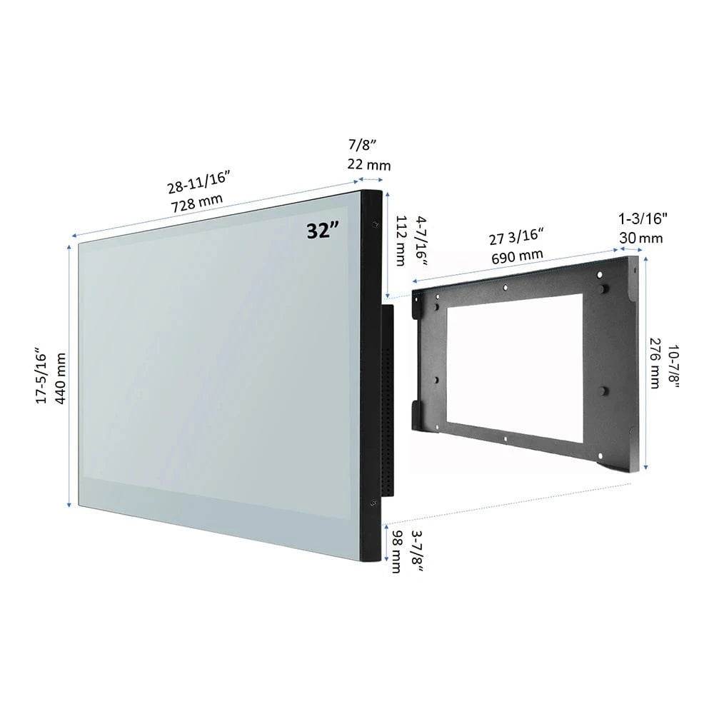 Souria 32 Smart Waterproof Bathroom TV – WiFi, Bluetooth & DTV - Nic's Electronics