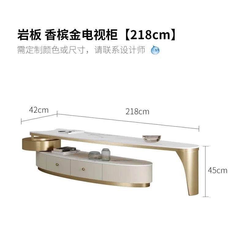 Luxury European TV Stand – Elegant Living Room TV Table & Salon Furniture - Nic's Electronics