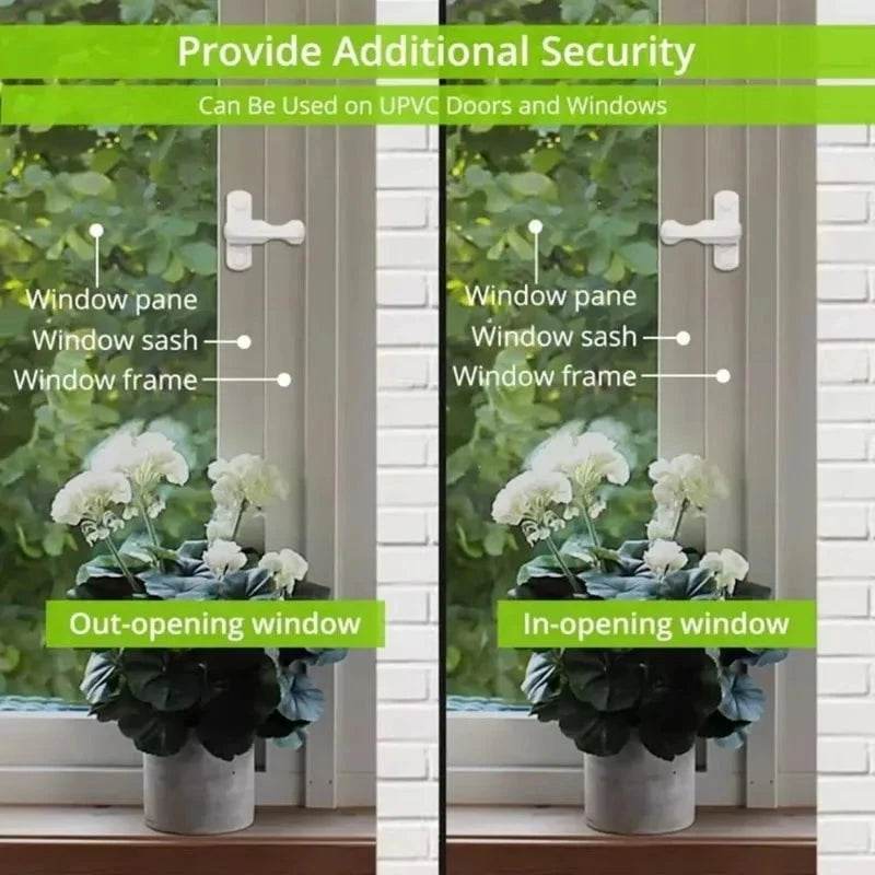 T-Lock UPVC Window Lock with Key | Anti-Theft Security - Nic's Electronics