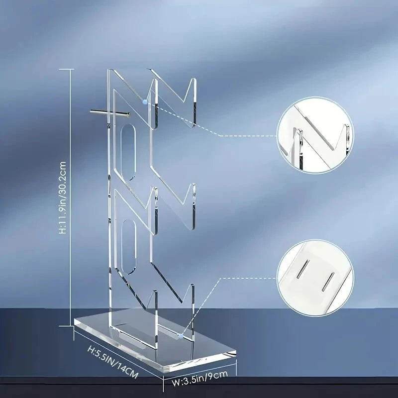 Universal 3-Layer Controller & Headphone Holder for PS5/PS4 – Black, White, Transparent - Nic's Electronics