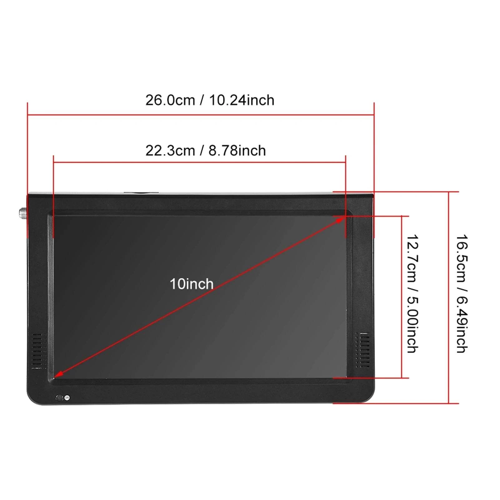 10'' Portable Digital TV 1080P HD ATSC - Nic's Electronics