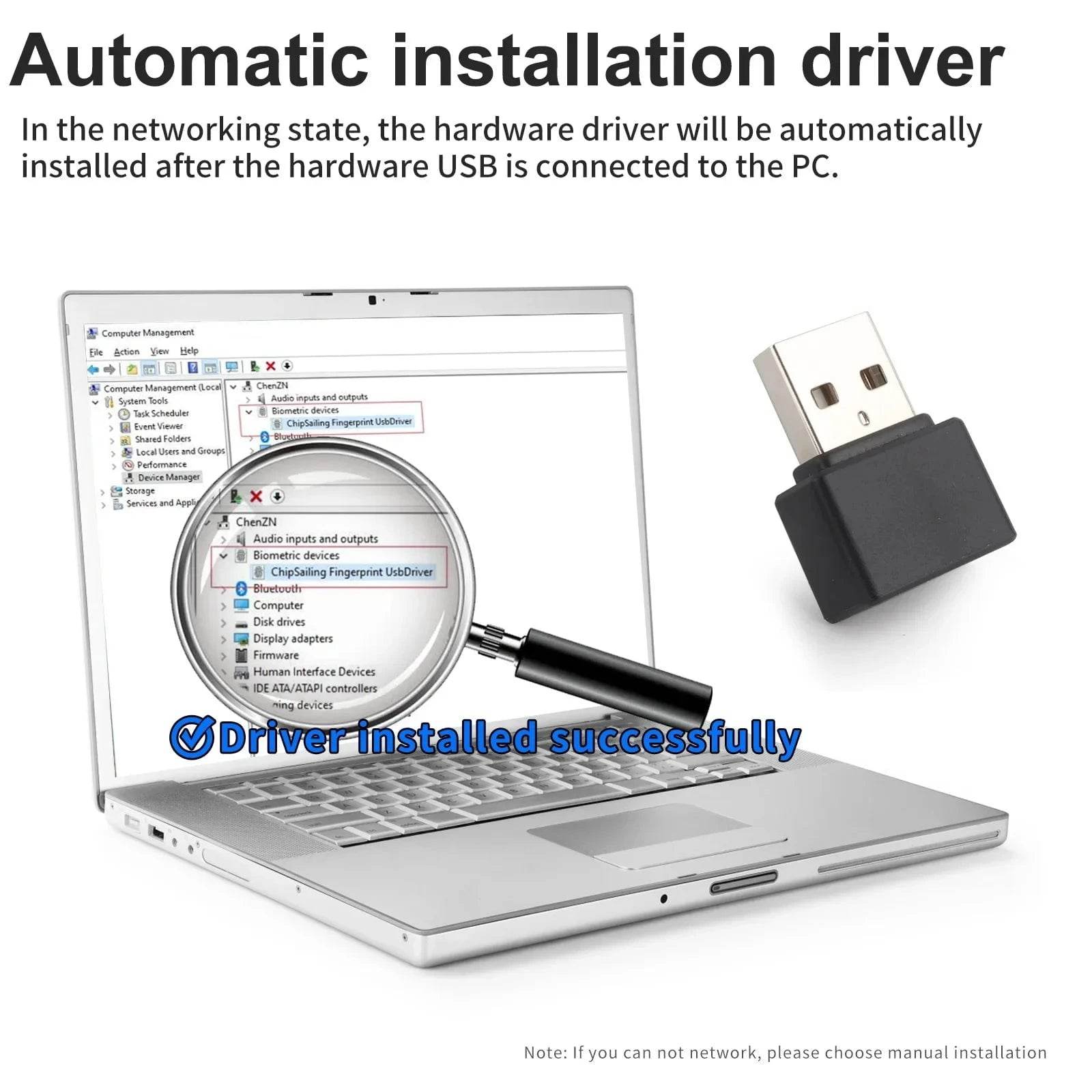Mini USB Fingerprint Reader for Windows 10/11 Hello - Nic's Electronics