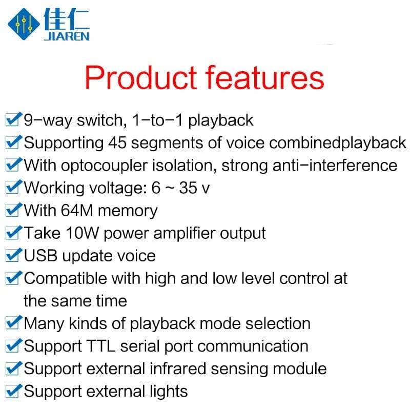 Voice Playback Board with Remote Control - Nic's Electronics