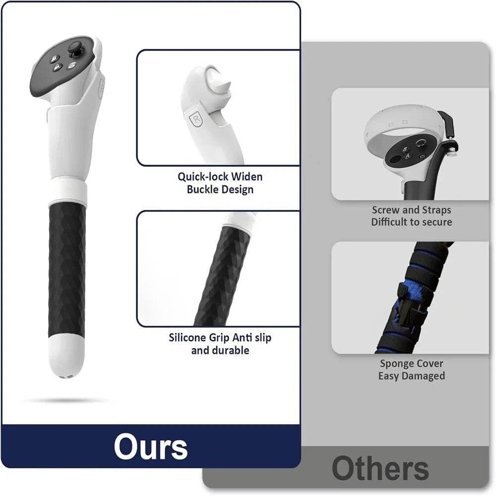 Meta Quest 3 VR Extension Grips - Nic's Electronics
