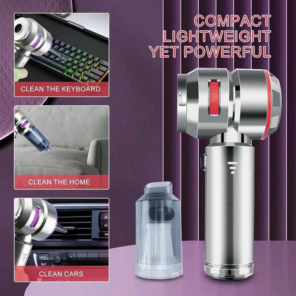 Portable Car Vacuum with High Suction & Blower - Nic's Electronics