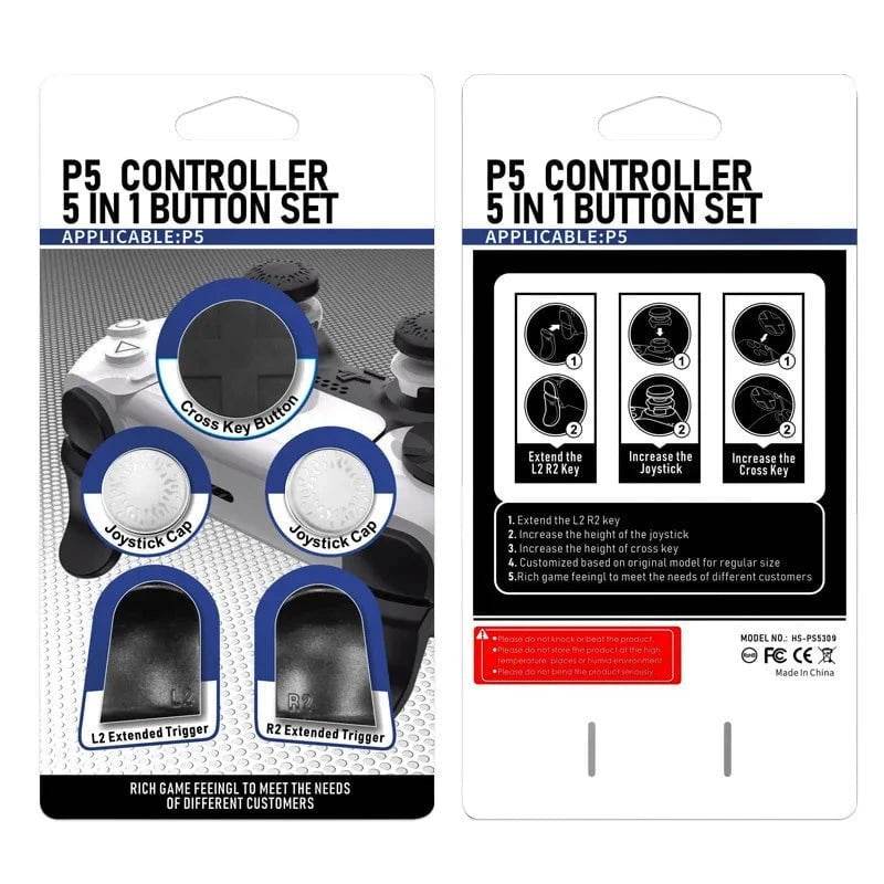 PS5 Accessory Kit – Thumb Grips, Trigger Extenders & D-Pad for DualSense - Nic's Electronics