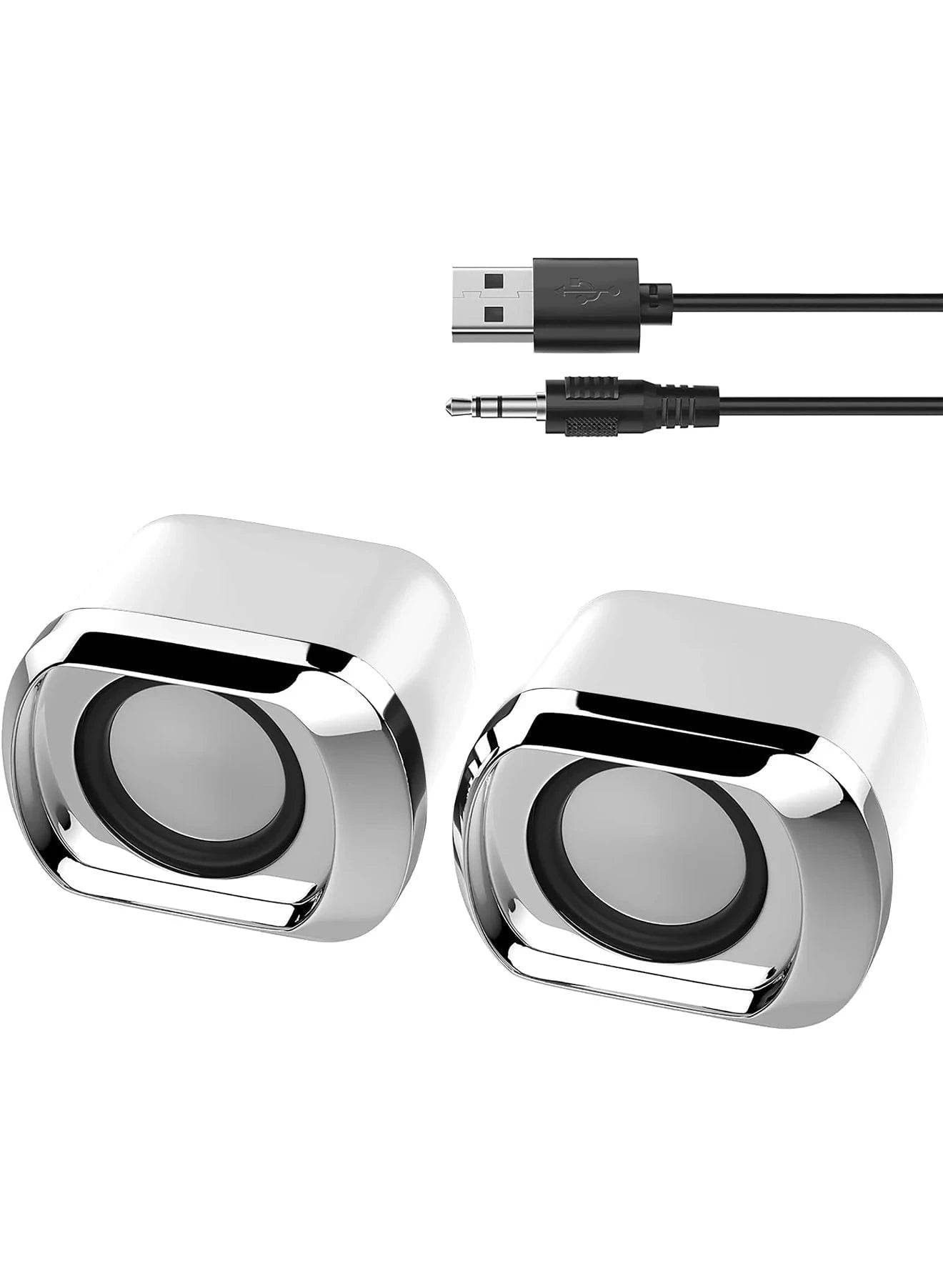 Compact USB-Powered Computer & Laptop Speaker with Volume Control - Nic's Electronics