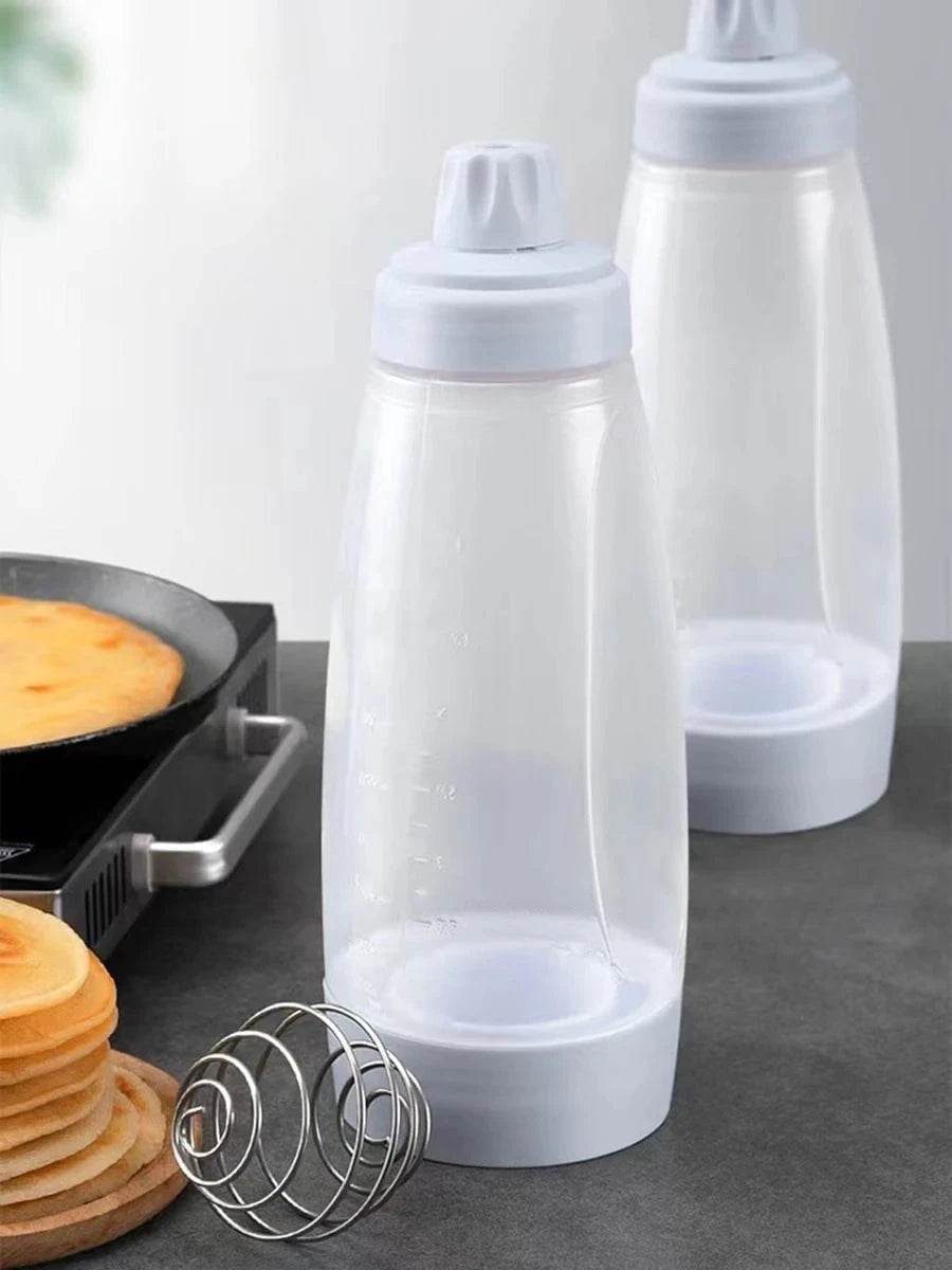 Pancake Batter Mixer Bottle with Blender Ball - Nic's Electronics