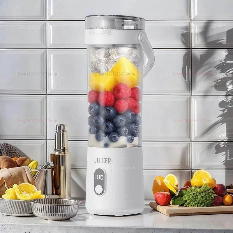 600ml Portable Blender with 12 Blades & USB Rechargeable - Nic's Electronics