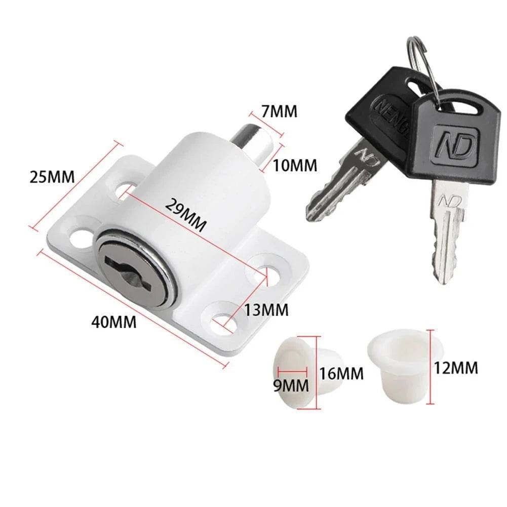 Childproof Sliding Door Locks with Keys - Nic's Electronics