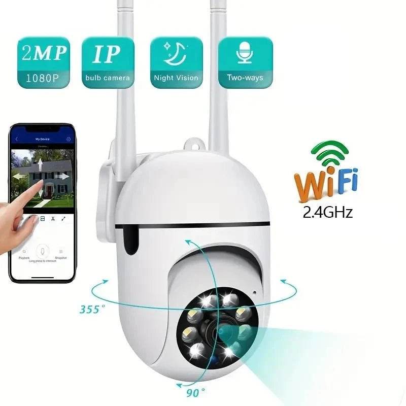 1080P WiFi Outdoor Security Camera with 2-Way Audio - Nic's Electronics