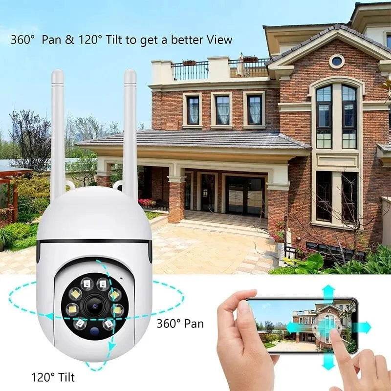 1080P WiFi Outdoor Security Camera with 2-Way Audio - Nic's Electronics