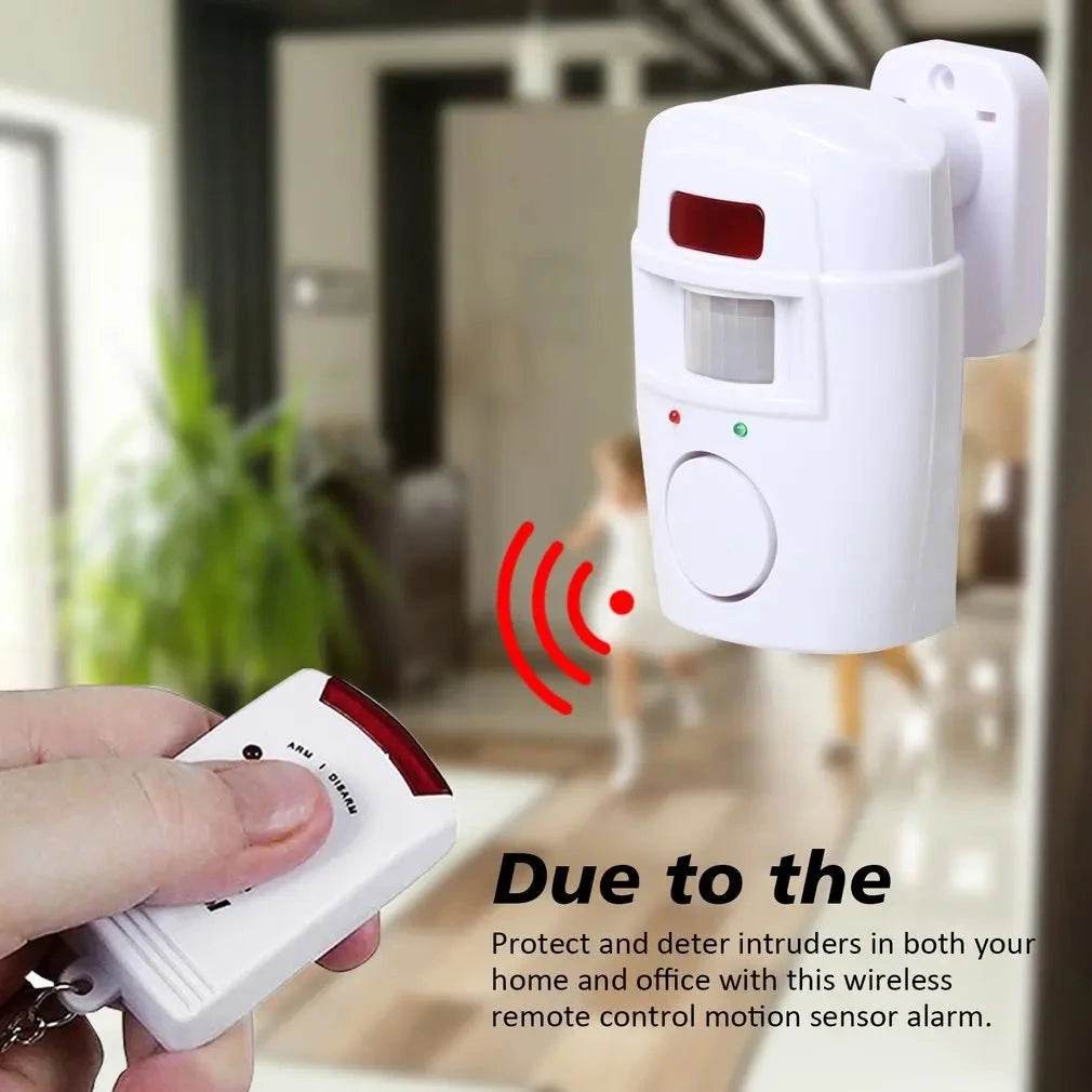 Wireless Motion Sensor Alarm with Remote Control - Nic's Electronics