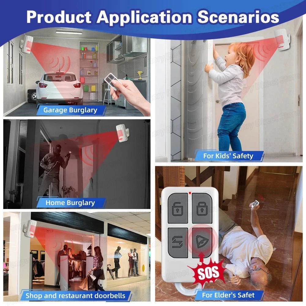 Wireless Motion Sensor Alarm with Remote Control - Nic's Electronics
