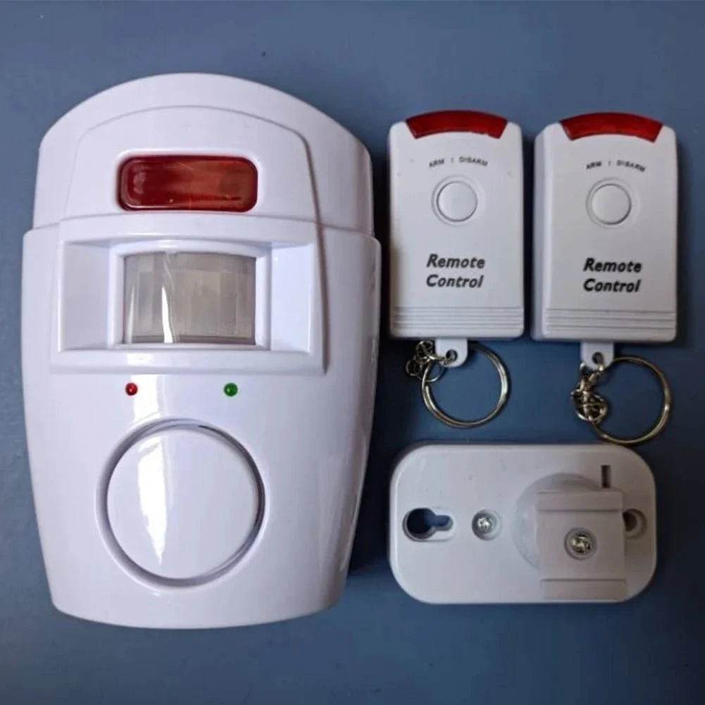 Wireless PIR Motion Sensor Alarm with 2 Remotes - Nic's Electronics