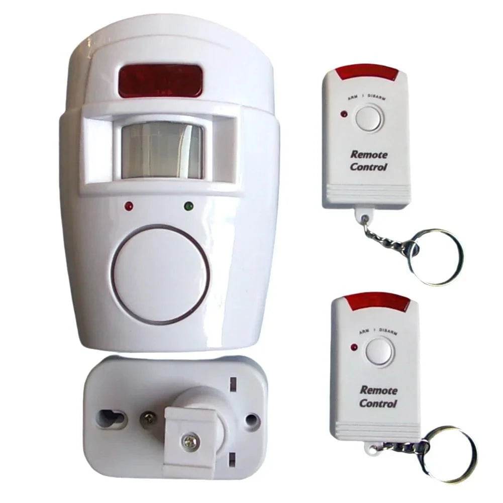 Wireless PIR Motion Sensor Alarm with 2 Remotes - Nic's Electronics