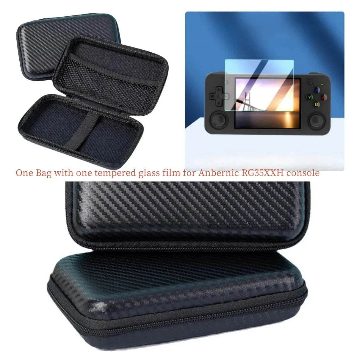 ANBERNIC RG35XXH Protective Carry Case with Handles – Gaming Storage Bag - Nic's Electronics