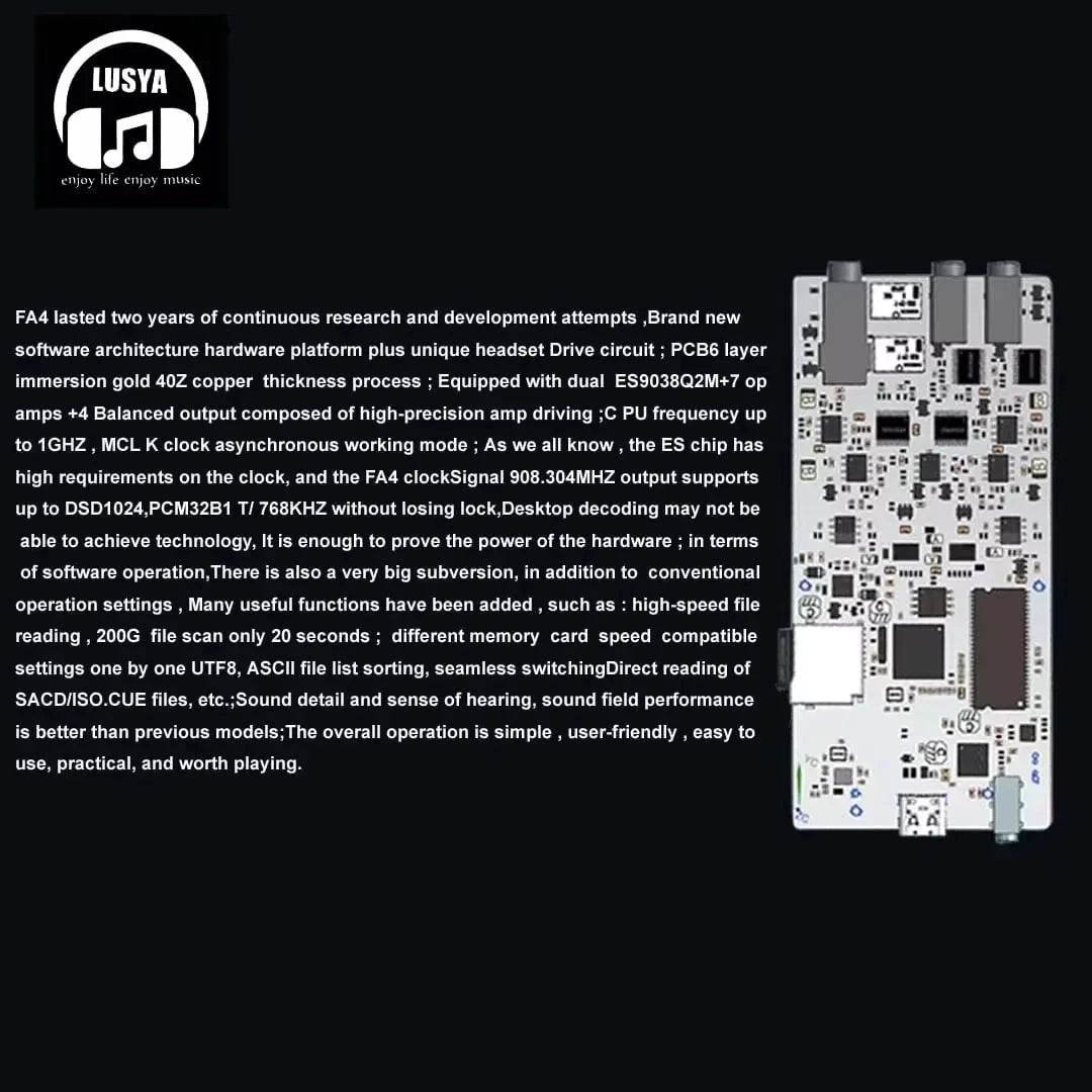 F.Audio HIFI DSD MP3 Player - Nic's Electronics
