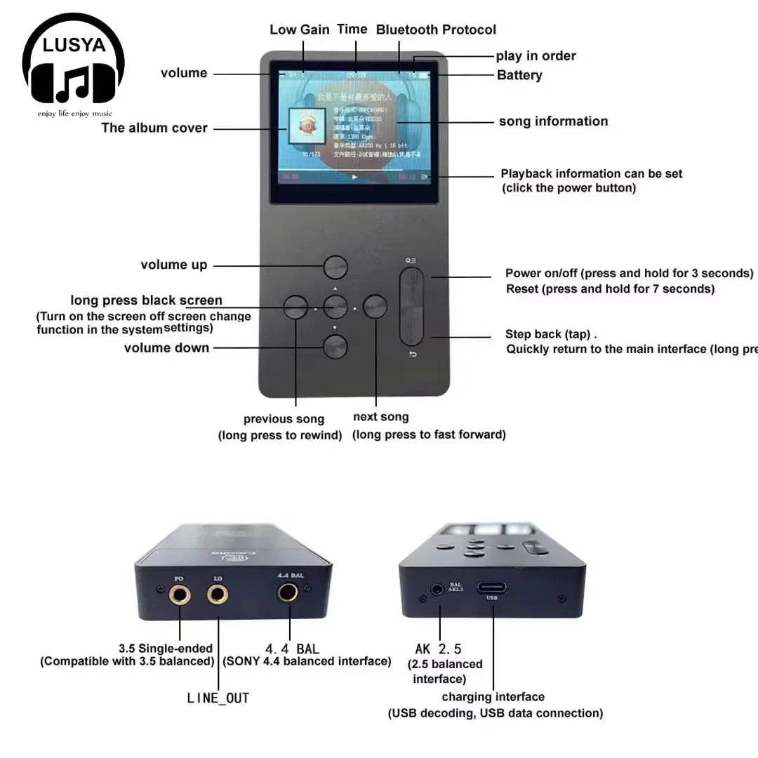 F.Audio HIFI DSD MP3 Player - Nic's Electronics